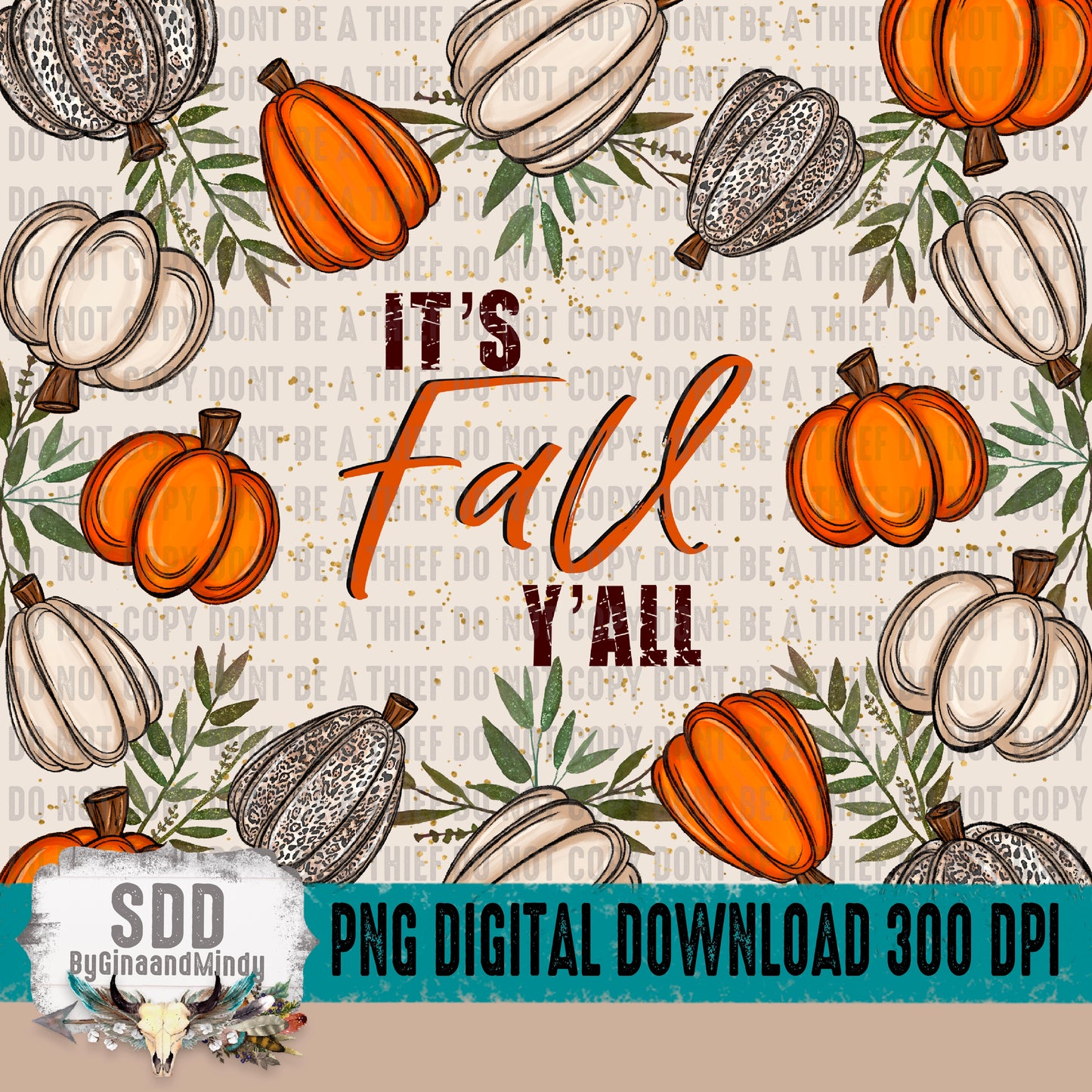 It's Fall Y'all 20oz Tumbler Wrap