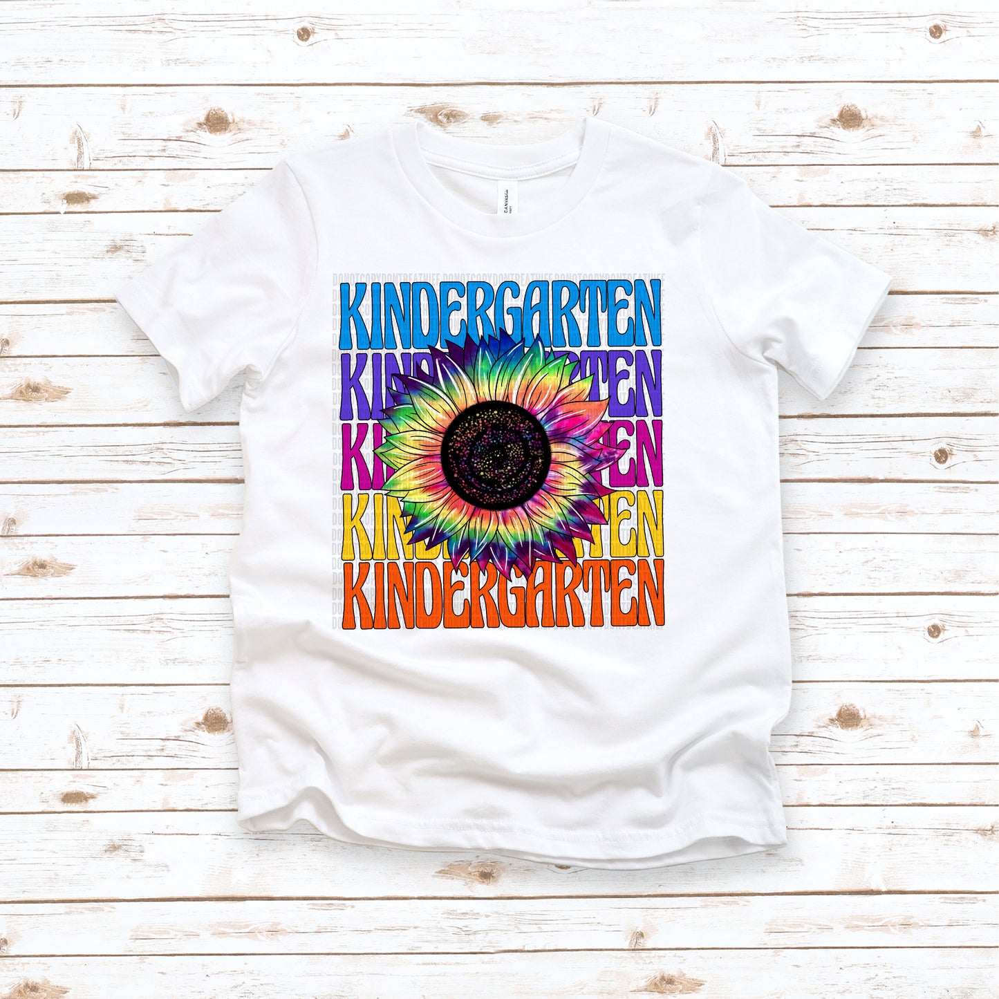 Kindergarten Tie-Dye Sunflower