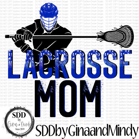 Lacrosse Mom Blue