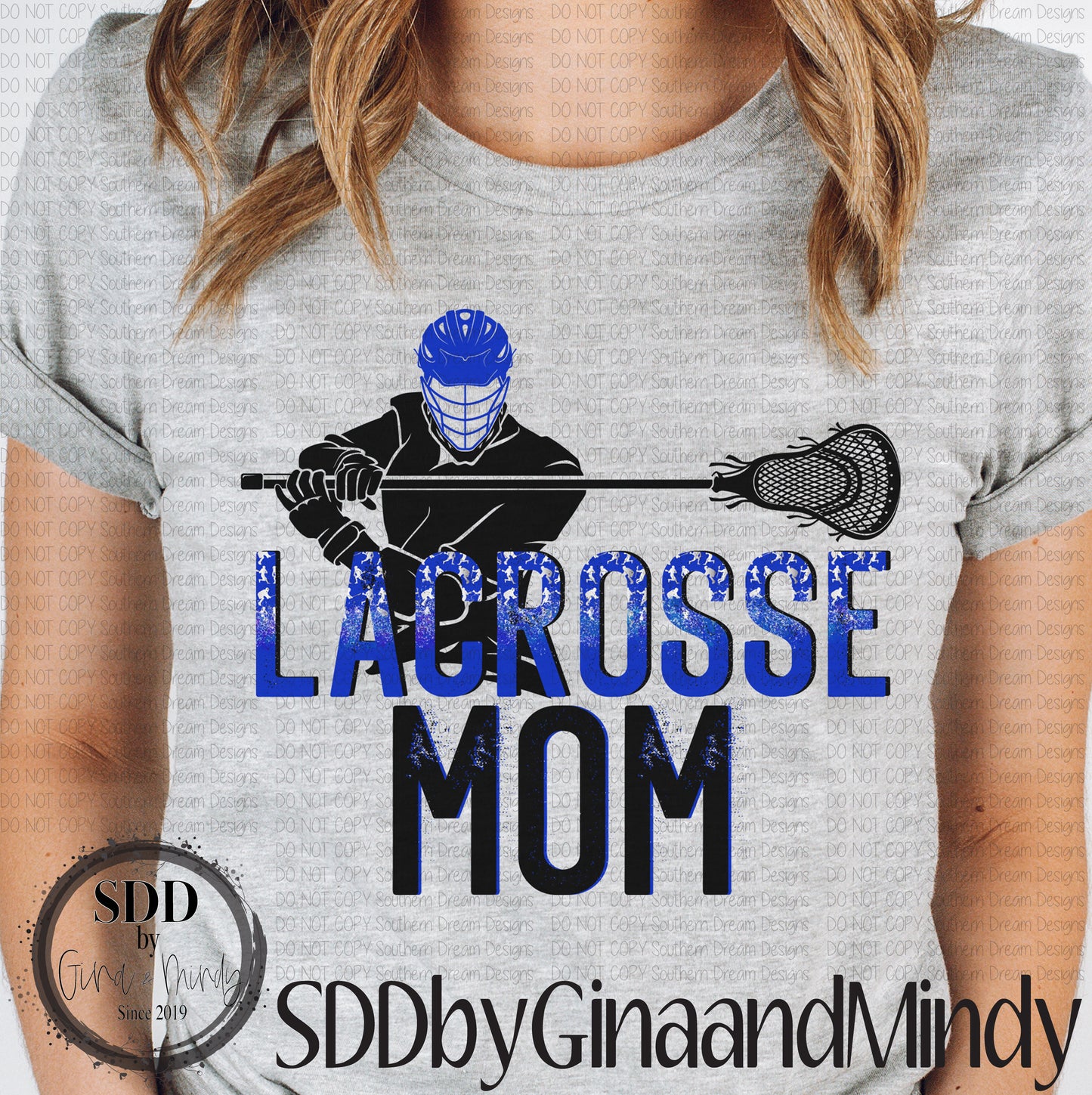 Lacrosse Mom Blue