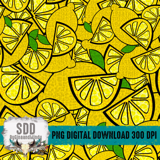 Lemons Bundle Seamless Pattern