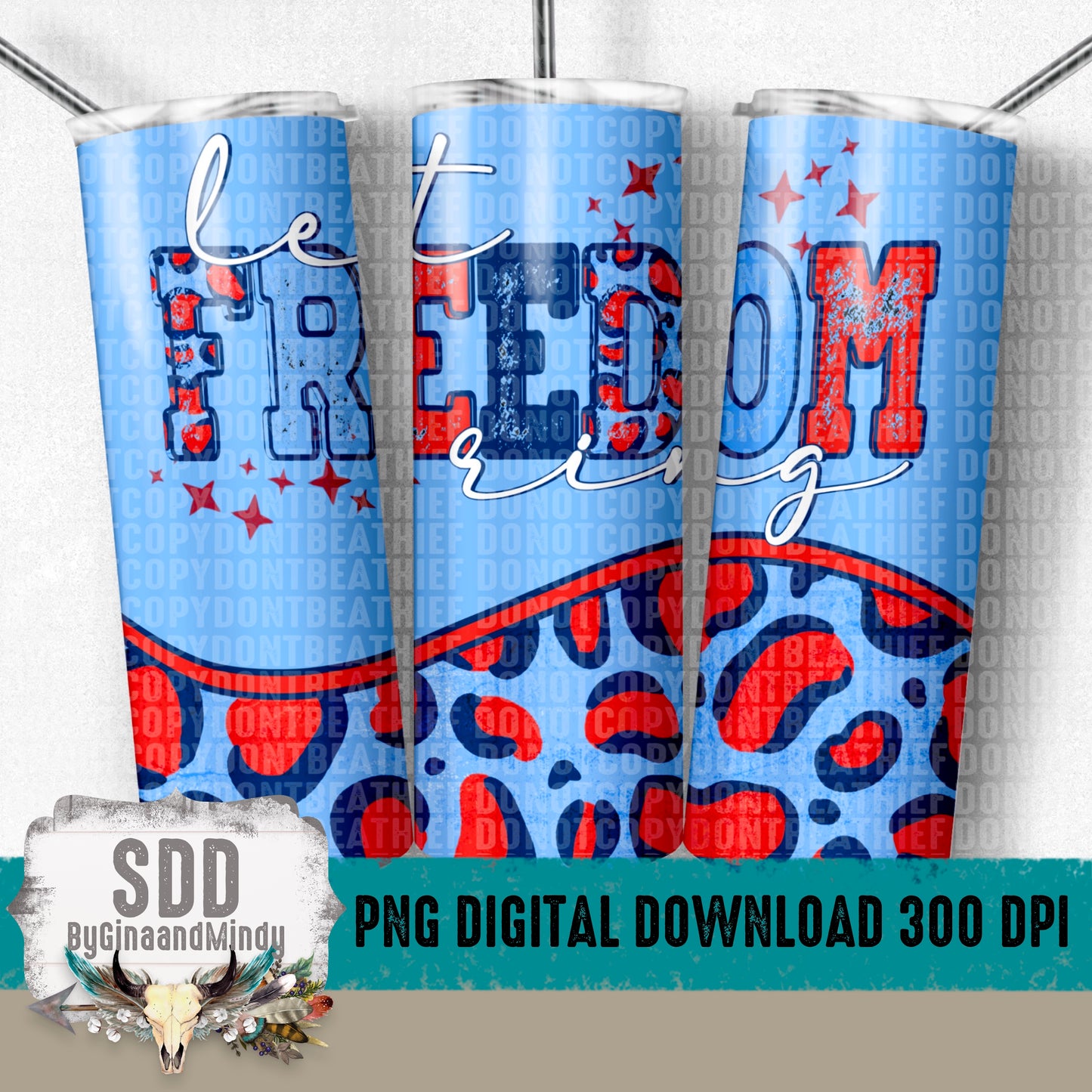 Let Freedom Ring Digital 20 oz Tumbler