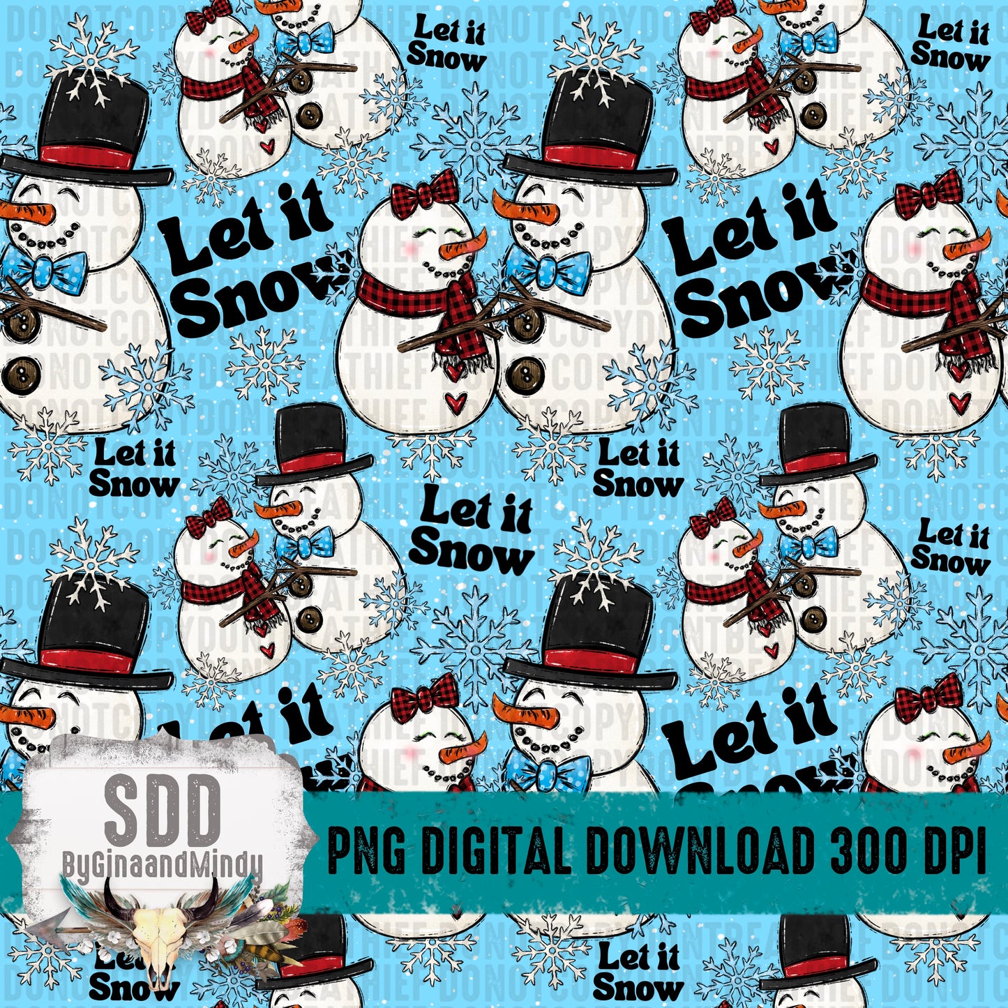 Let it Snow Seamless and Tumbler Bundle