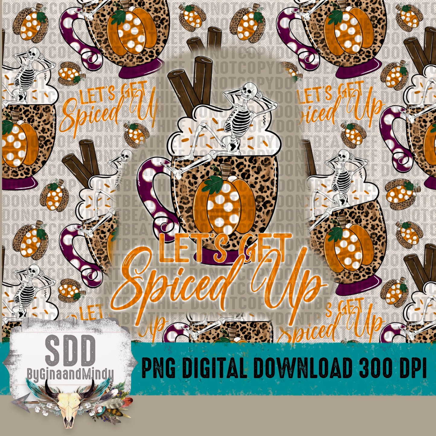 Let's Get Spiced Up 20oz Tumbler Wrap