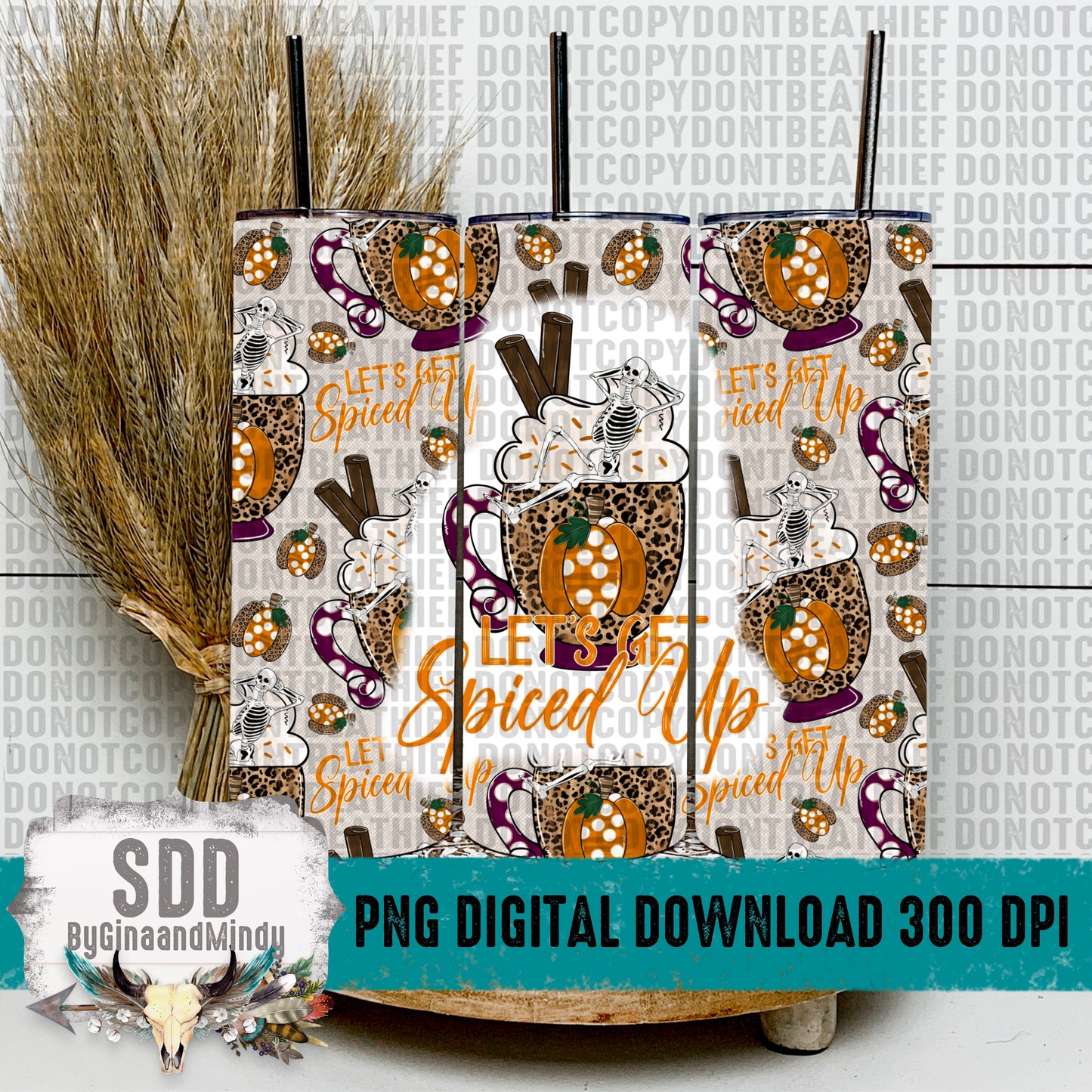 Let's Get Spiced Up 20oz Tumbler Wrap