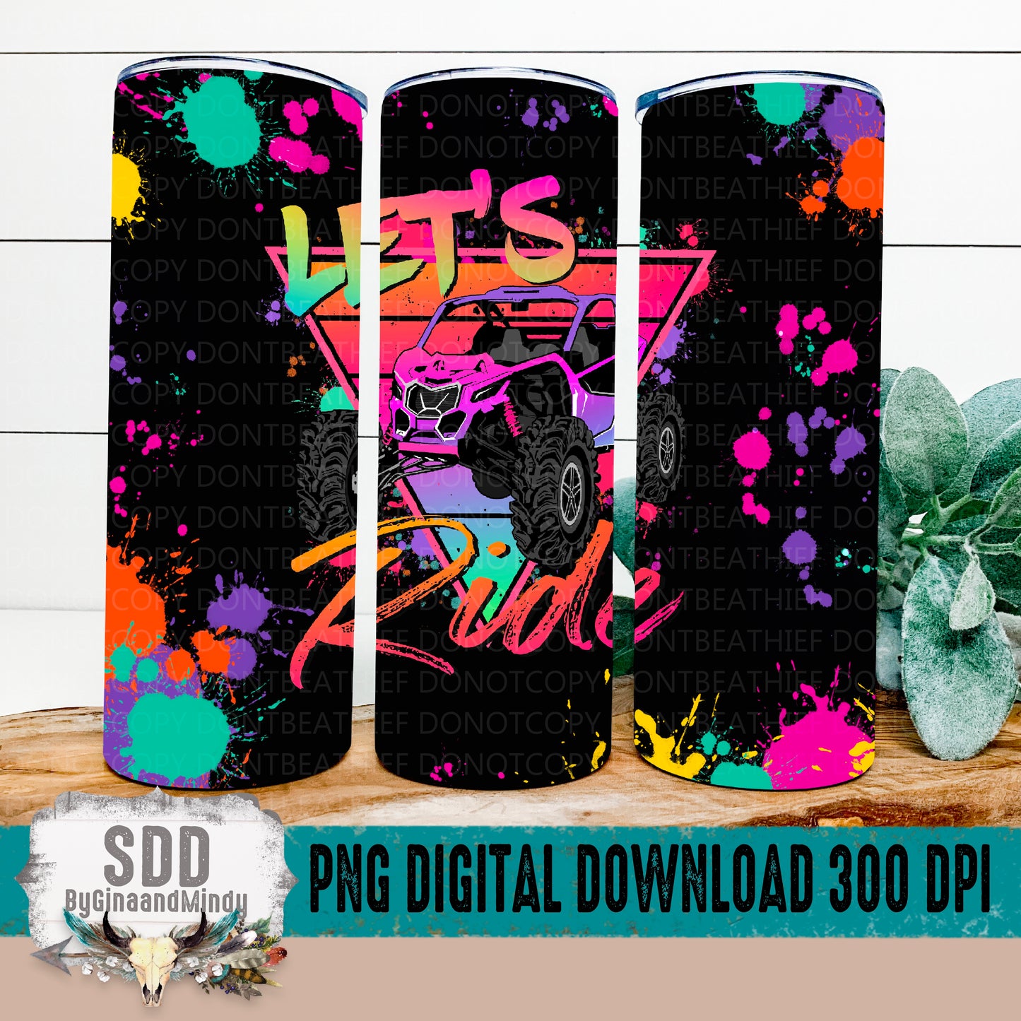 Let's Ride Digital 20 oz Tumbler