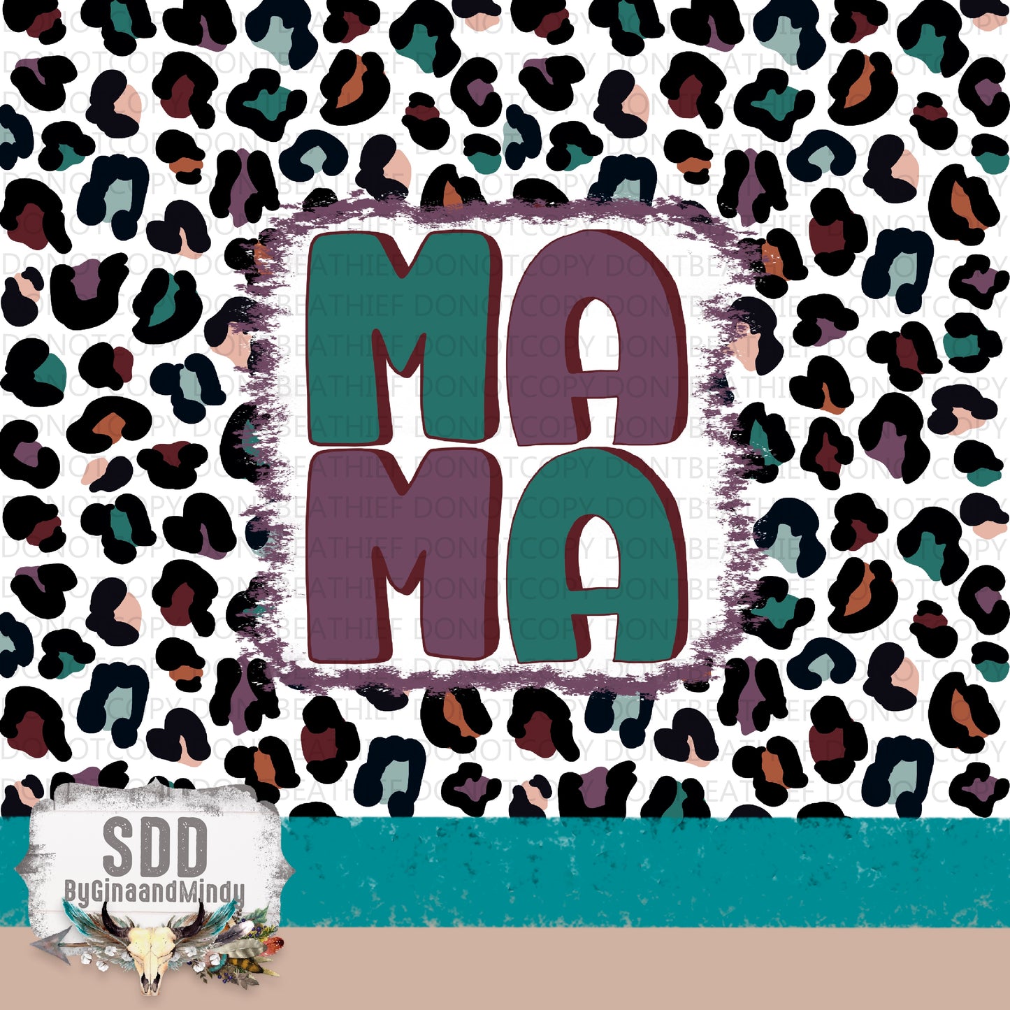 Leopard Mama 20 oz. Digital Tumbler