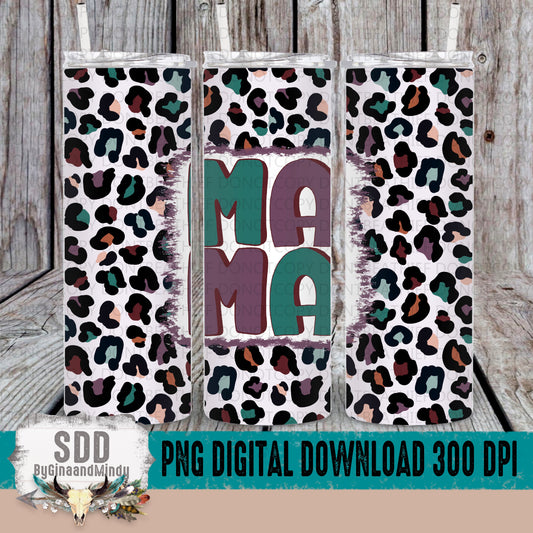 Leopard Mama 20 oz. Digital Tumbler