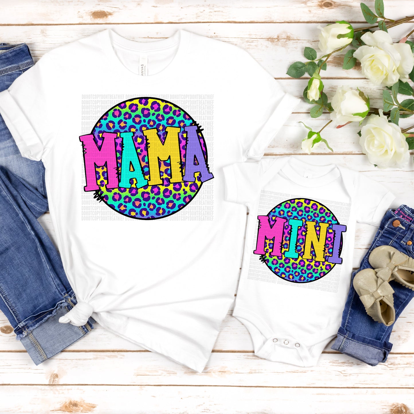 Mama Mini Rainbow Leopard Bundle