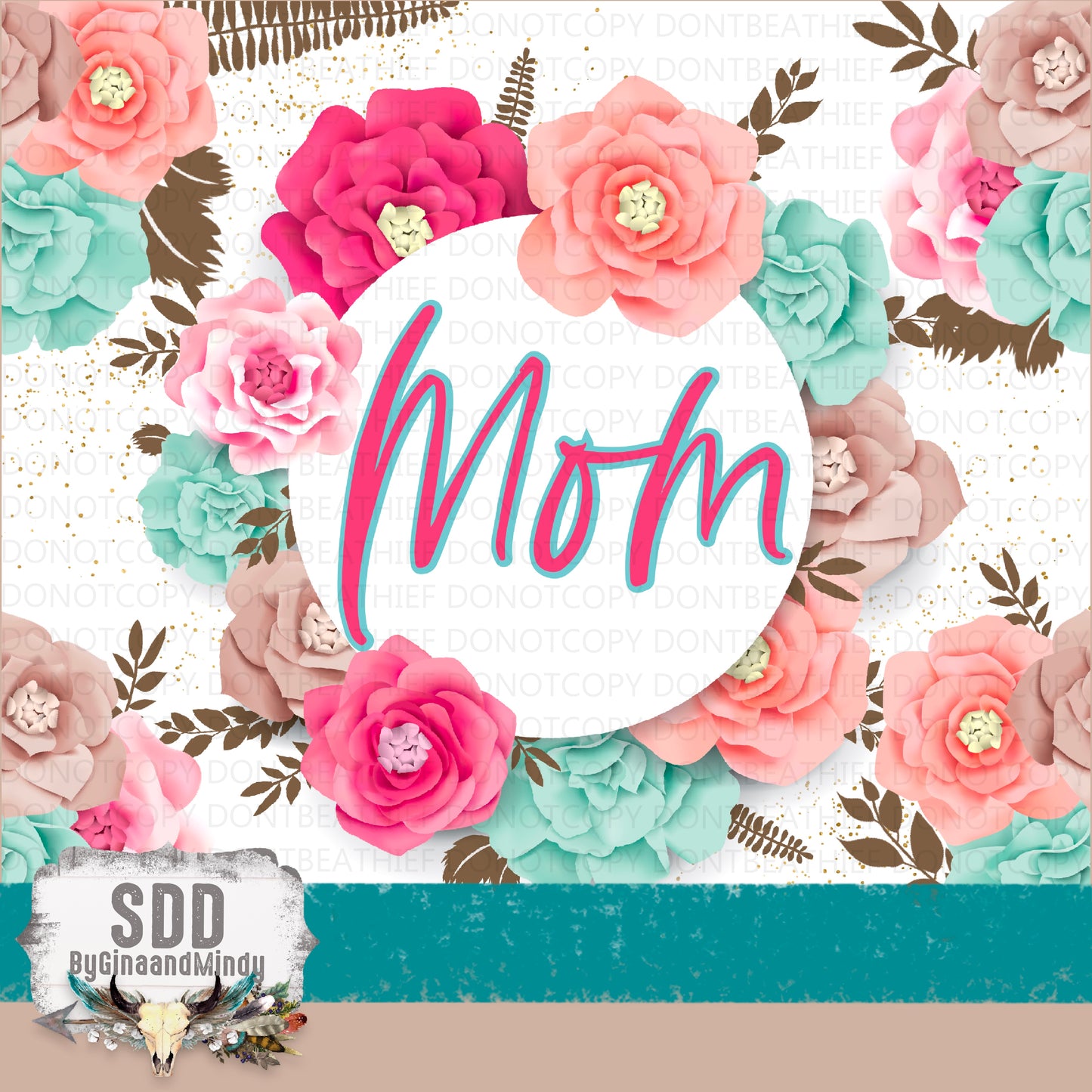 Spring Floral Mom 20 oz. Digital Tumbler