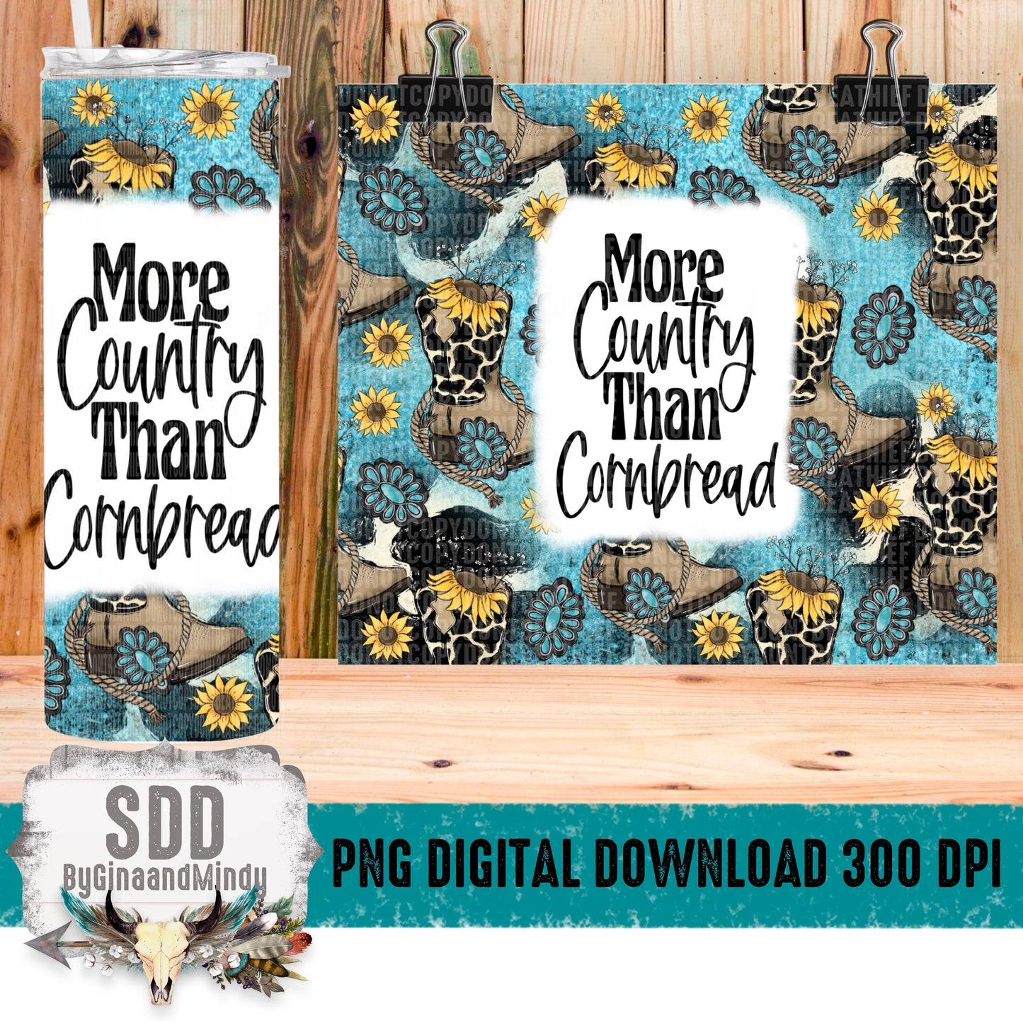 More Country Than Cornbread Digital Tumbler 20 oz.