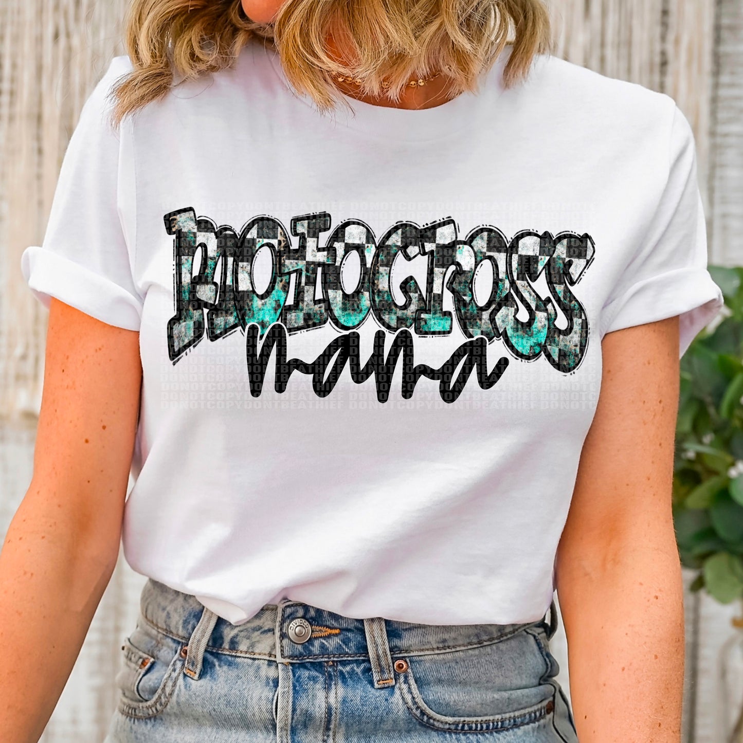 Motocross Mama Teal