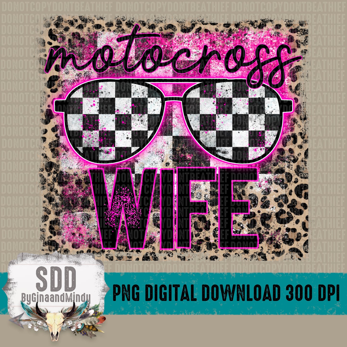 Motocross Wife Glasses