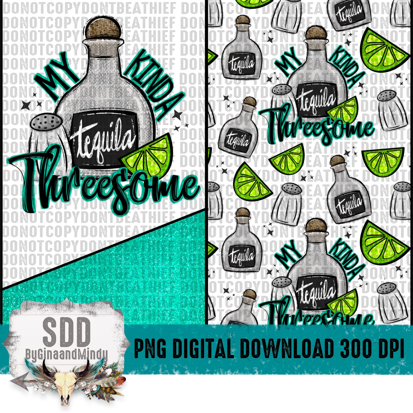 My Kinda Threesome 20 oz. Digital Tumbler