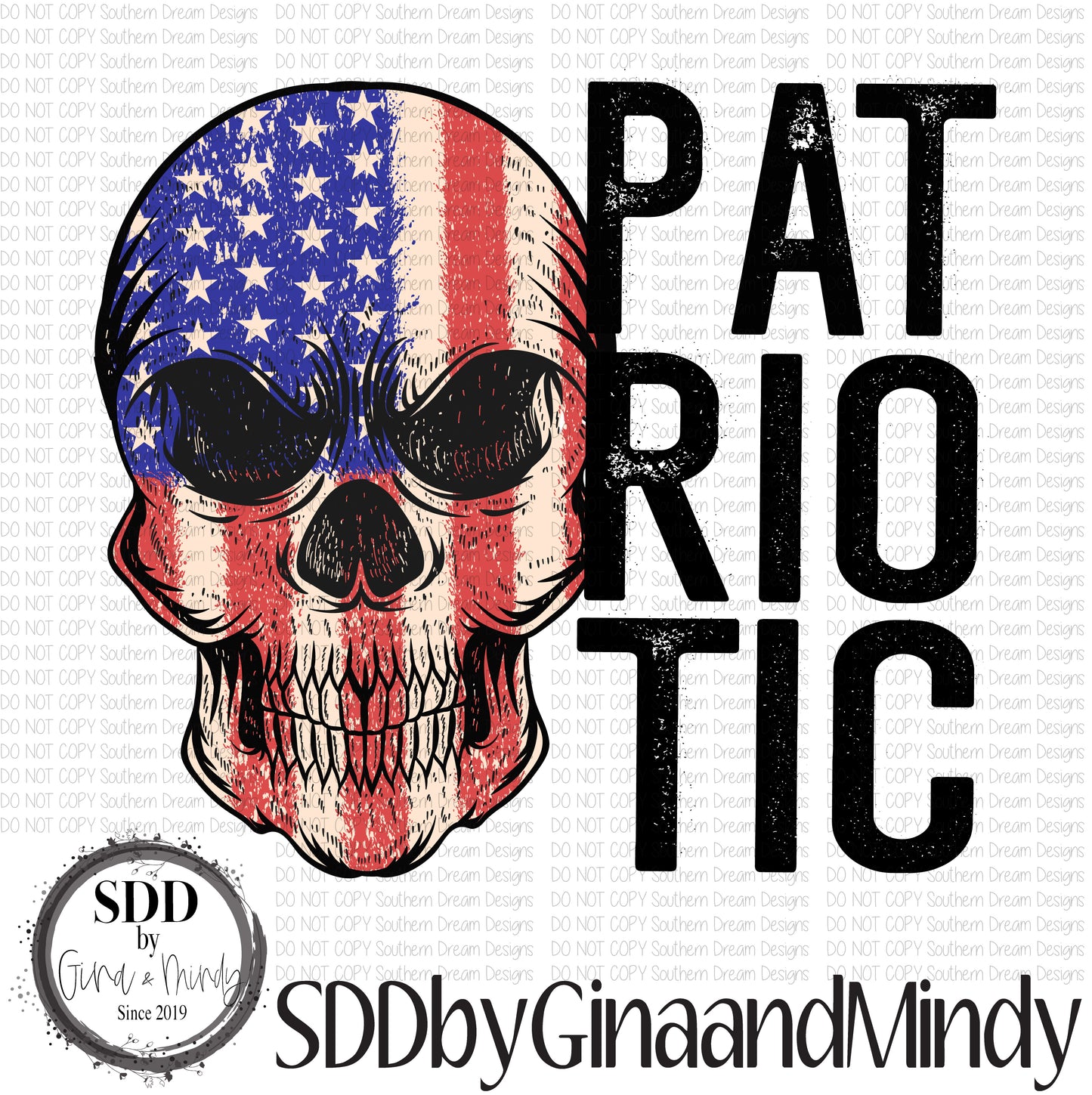 Patriotic Skull