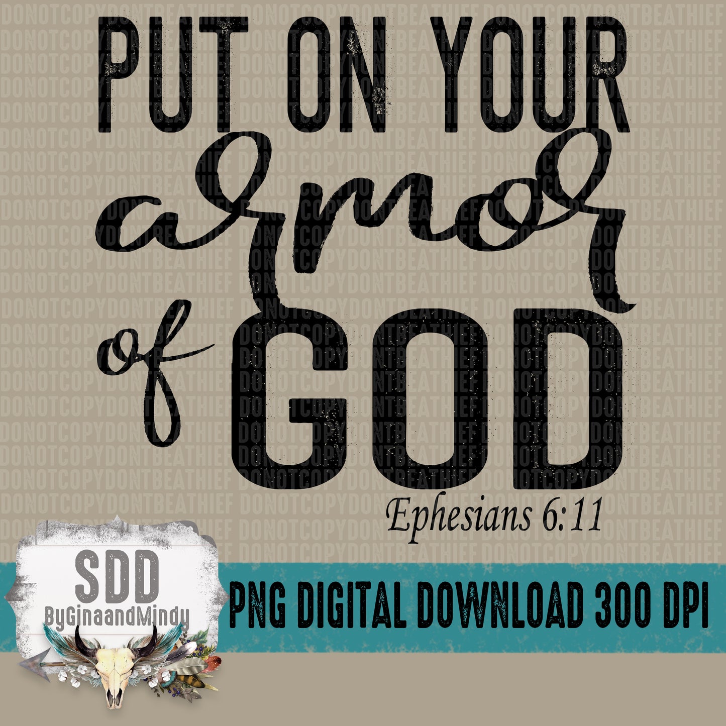 Put On Your Armor of God Bundle with Pocket