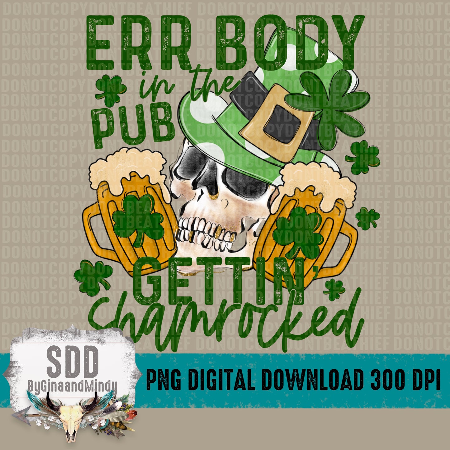 Gettin' Tipsy/Shamrocked Skull Bundle