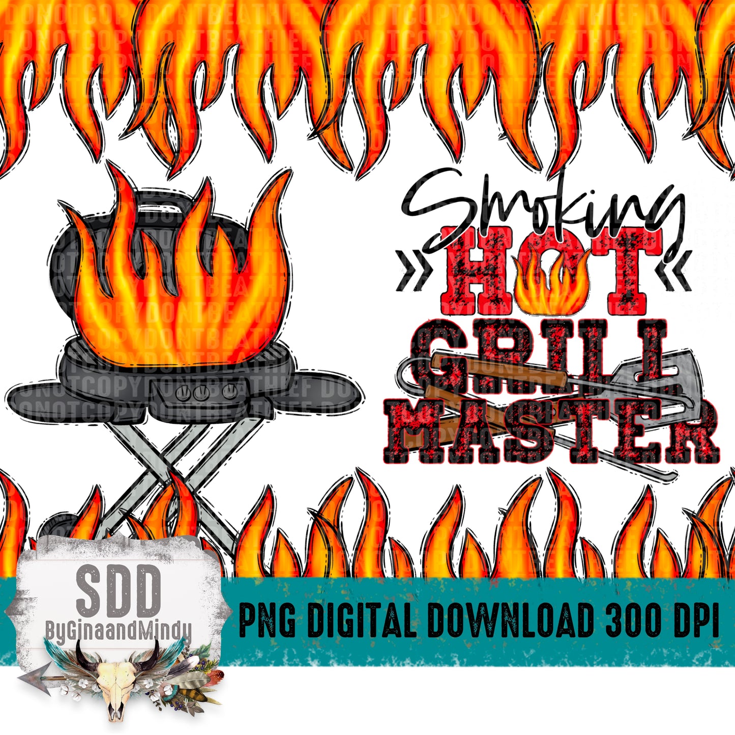 Smoking Hot Grill Master Digital 20 oz Tumbler