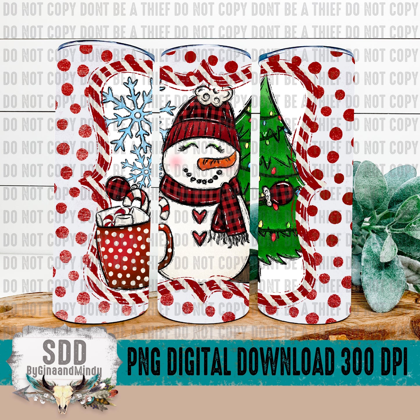 Snowman Wishes 20oz Tumbler Wrap