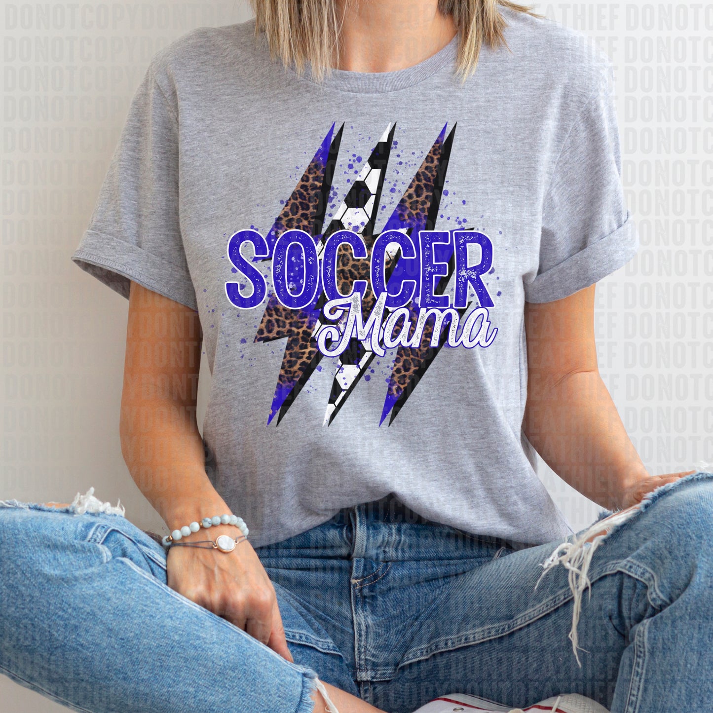 Soccer Mama Blue|White