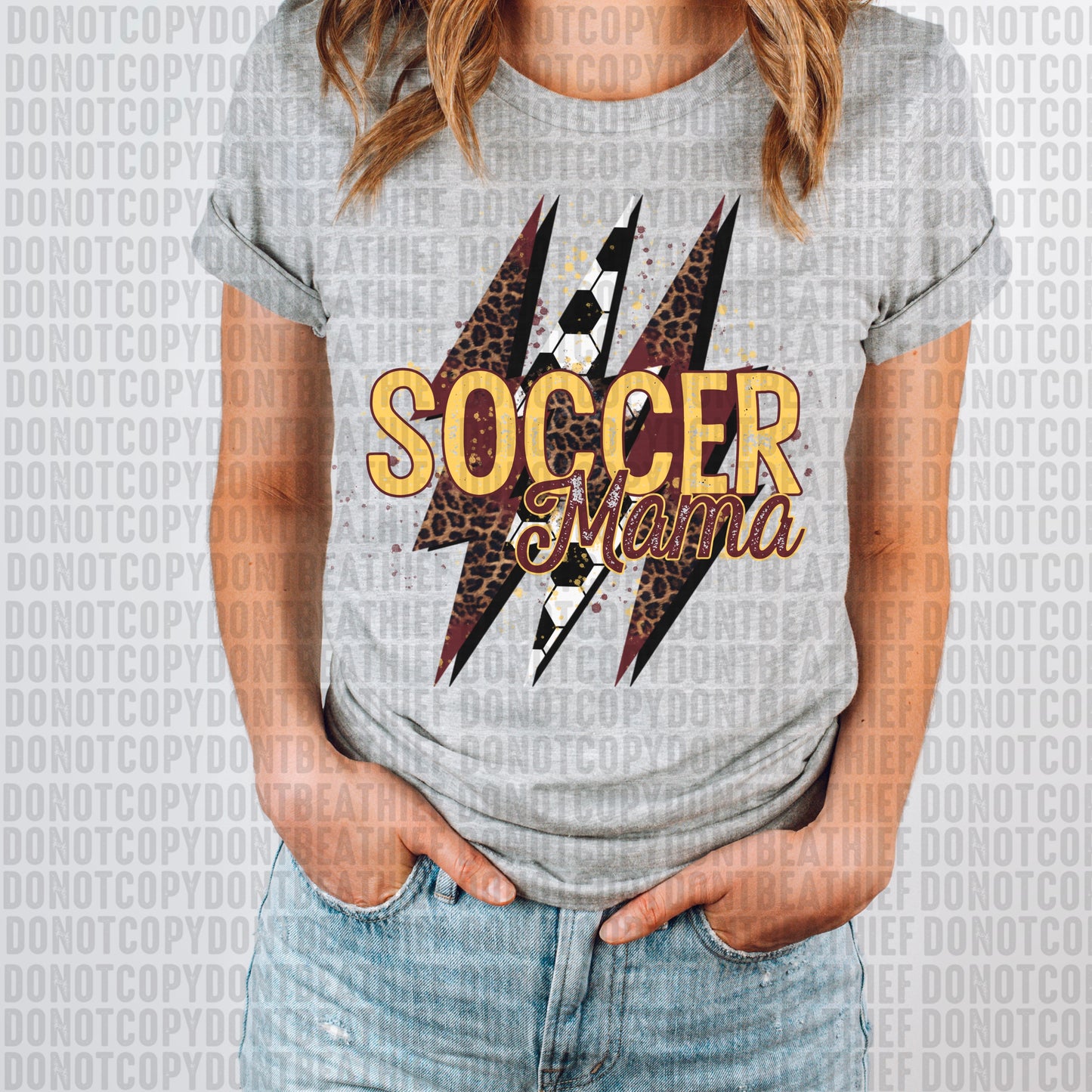 Soccer Mama Burgundy|Gold