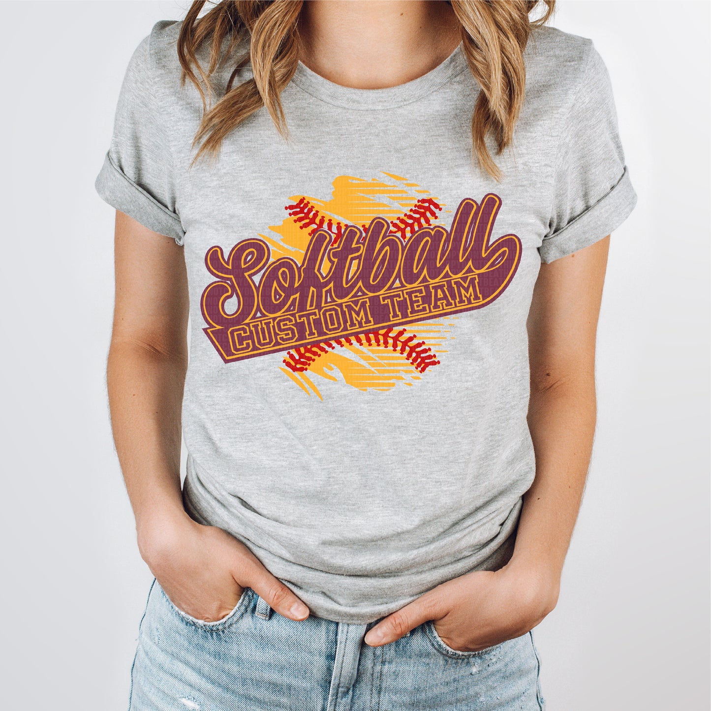 Softball with Custom Team Name