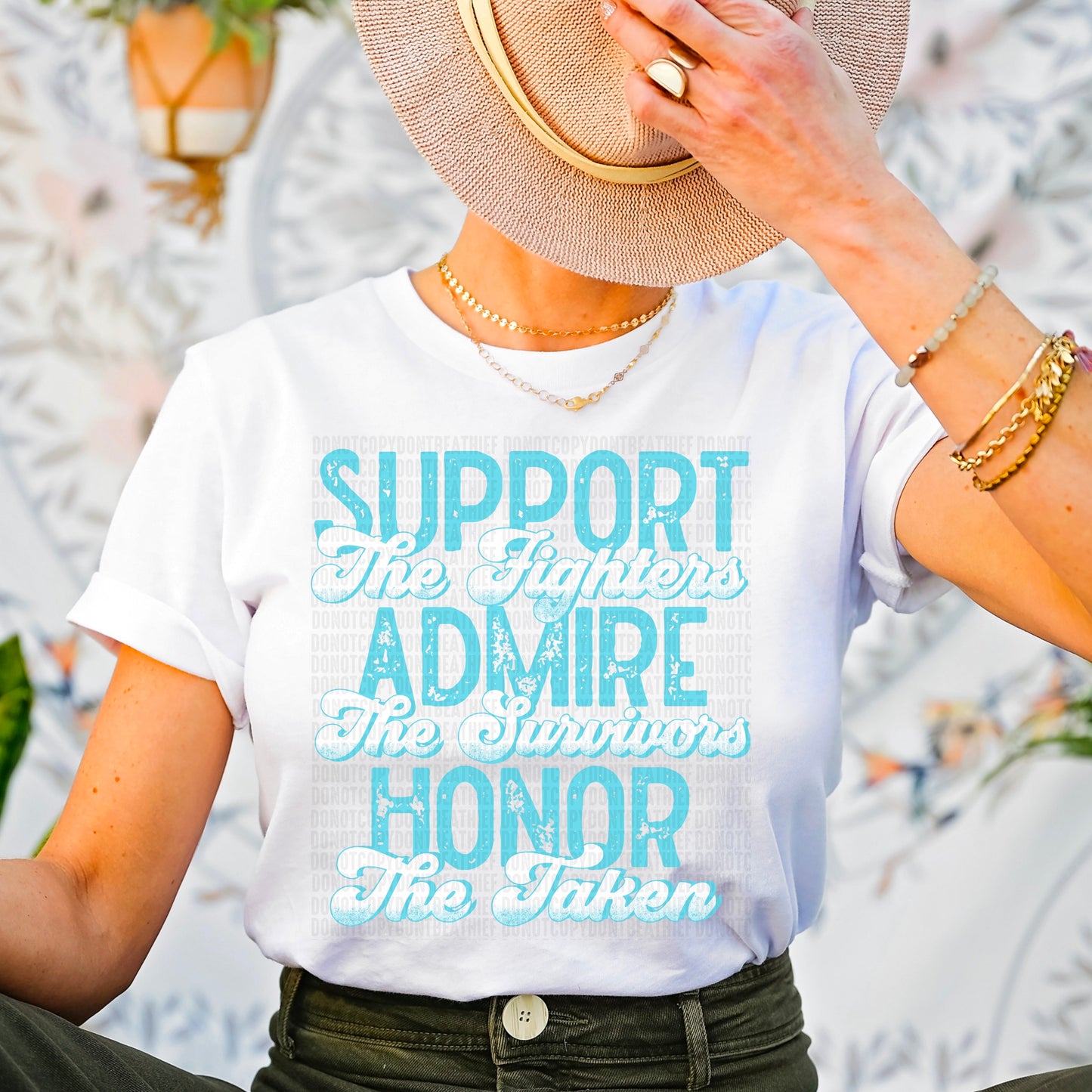 Support, Honor, Admire Baby Blue