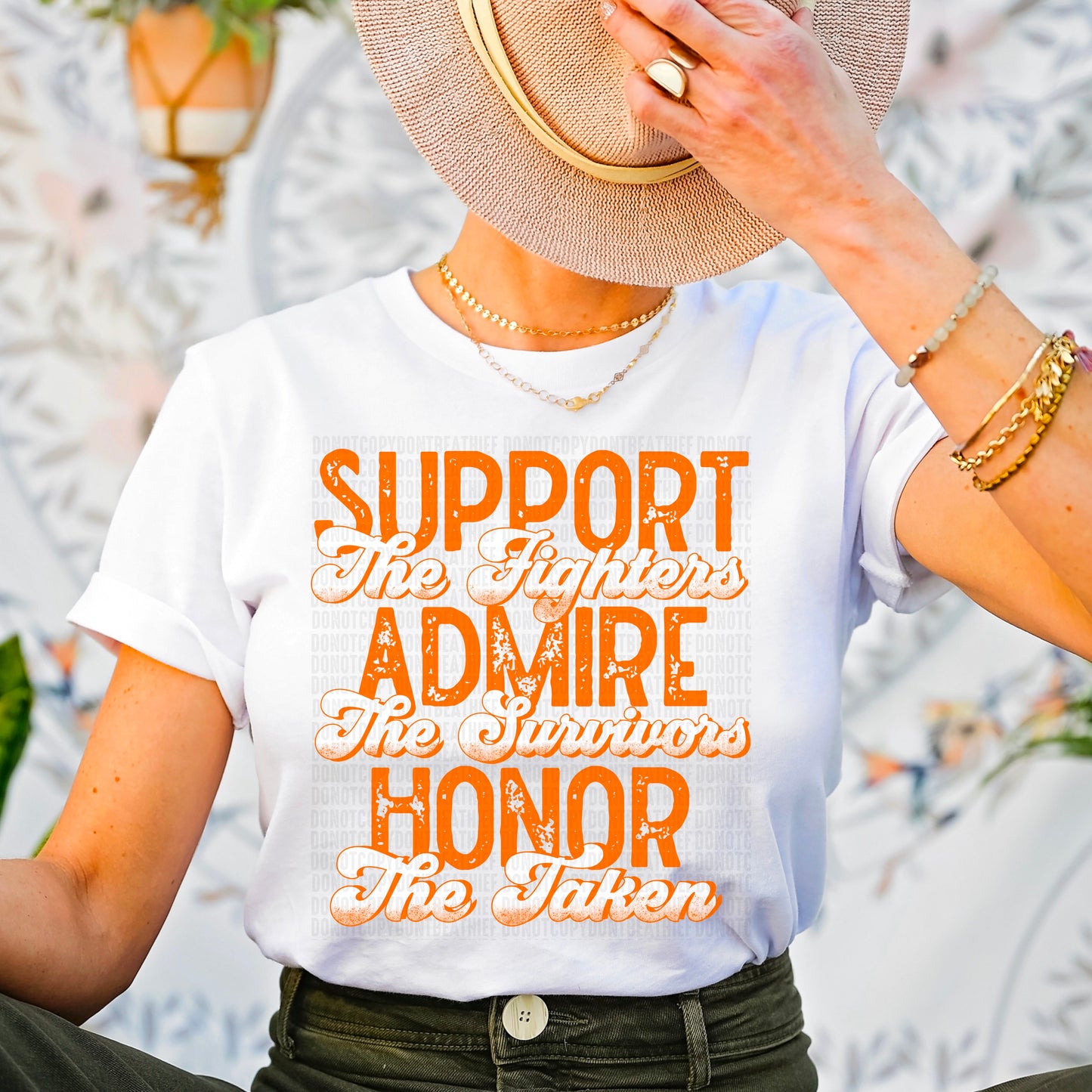 Support, Honor, Admire Orange