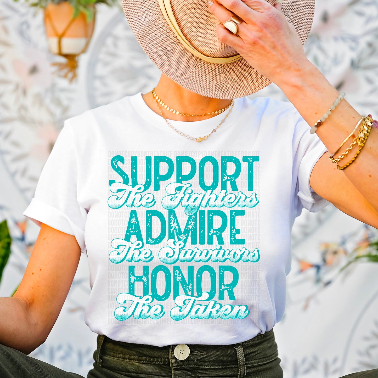 Support, Honor, Admire Teal