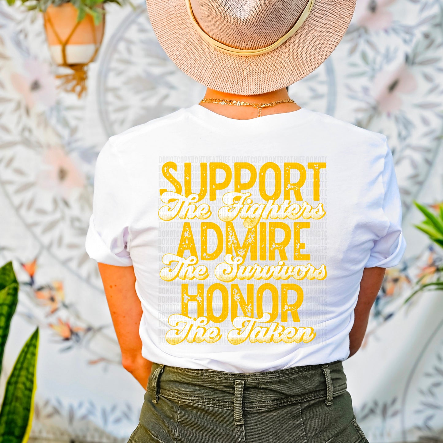 Support, Honor, Admire Yellow