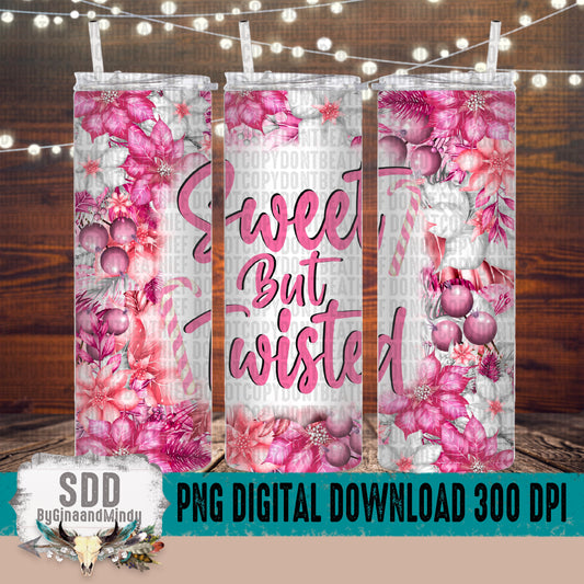 Sweet But Twisted Floral 20oz Tumbler Wrap and Floral Paper Pattern bundle
