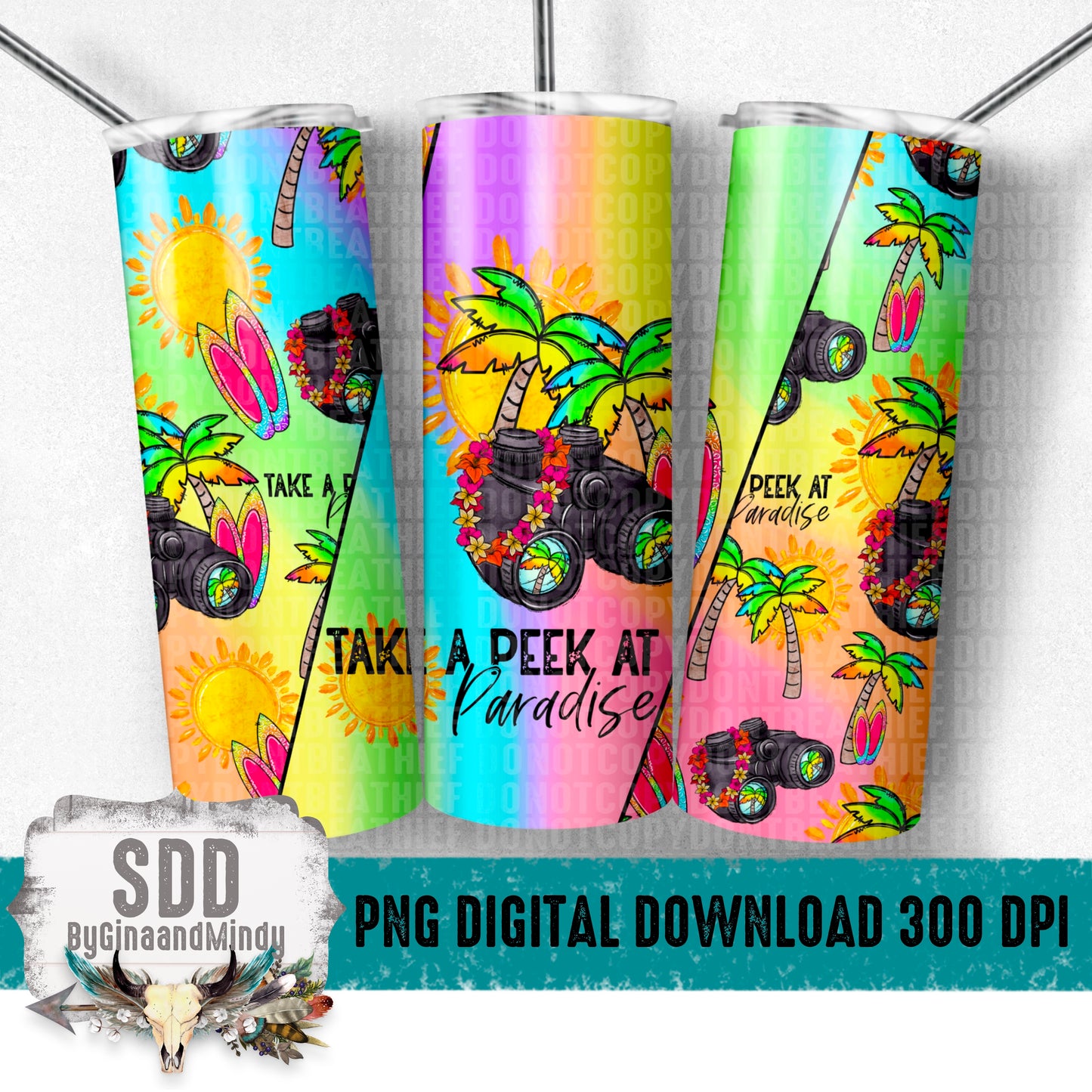 Take a Peek At Paradise Digital 20 oz Tumbler