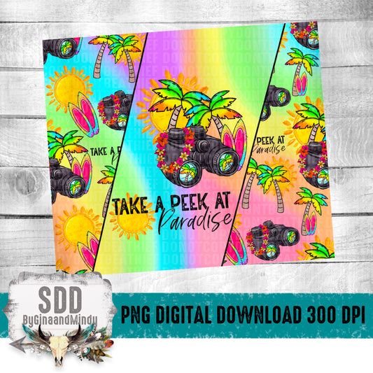 Take a Peek At Paradise Digital 20 oz Tumbler