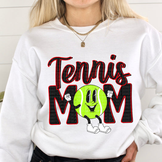 Tennis Mom Retro Red/Blk