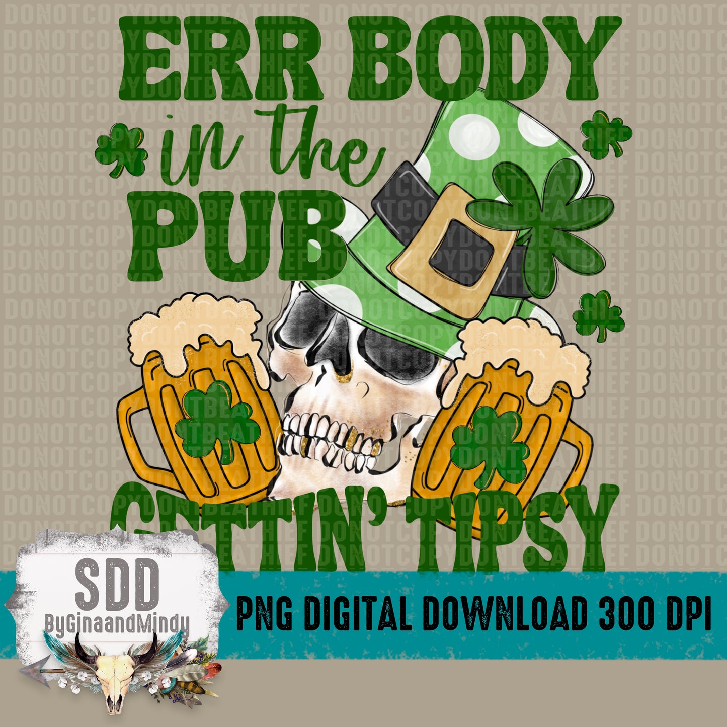 Gettin' Tipsy/Shamrocked Skull Bundle