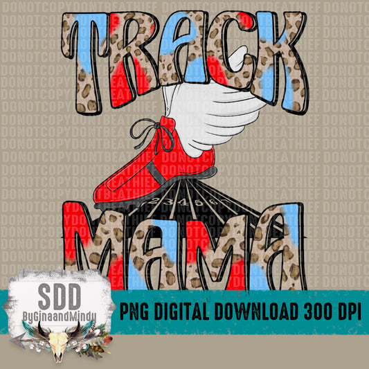 Track Mama Carolina Blue/Red