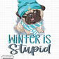 Winter is Stupid Pug