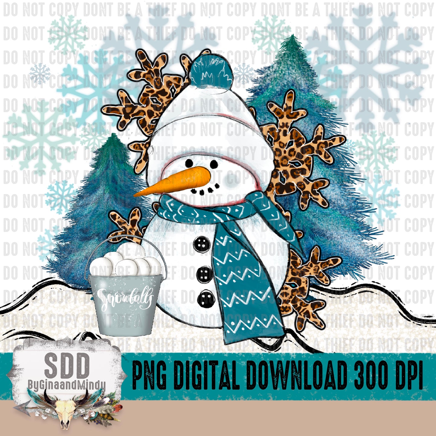 Winter Snowman 20oz Tumbler Wrap