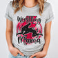 Wrestling Mama Tie Dye Red/Black
