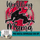 Wrestling Mama Tie Dye Red/Black
